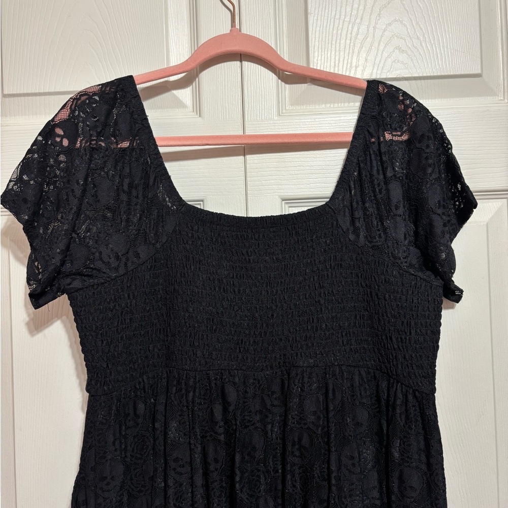 Torrid Betsey Johnson Skulls Lace Dress - Picture 8 of 9